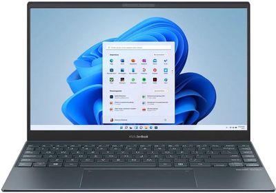 Ноутбук ASUS Zenbook UX325EA-KG271 90NB0SL1-M06610, 13.3", OLED, Intel Core i5 1135G7 2.4ГГц, 4-ядерный, 16ГБ LPDDR4, 512ГБ SSD,  Intel Iris Xe graphics, без операционной системы, серый