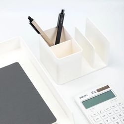 Органайзер настольный Deli Nusign ENS950WHITE,  пластик,  белый