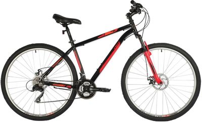 Велосипед FOXX Aztec D (2021), горный (взрослый), рама 18", колеса 29", красный, 17.8кг [29shd.aztecd.18rd1]