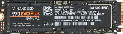 SSD накопитель Samsung 970 EVO Plus MZ-V7S250BW 250ГБ, M.2 2280, PCIe 3.0 x4,  NVMe,  M.2