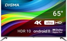 Изображение товара 65 дюймовый 4K Ultra HD телевизор Digma DM-LED65UBB41 с SMART TV