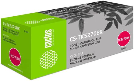 Картридж Cactus CS-TK5270BK, TK-5270BK, черный / CS-TK5270BK