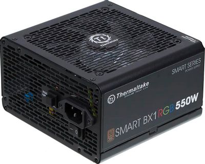 Блок питания Thermaltake Smart BX1 RGB,  550Вт,  120мм,  черный, retail [ps-spr-0550nhsabe-1]