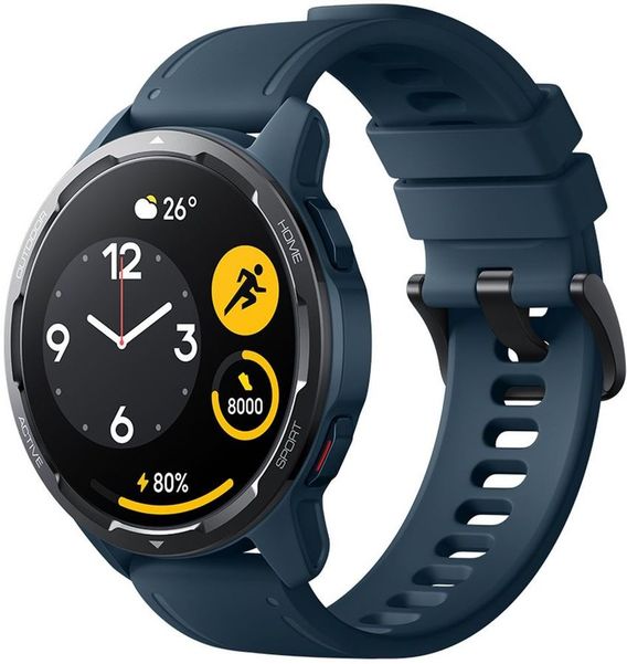 Смарт-часы Xiaomi Watch S1 Active GL,  46мм,  1.43",  синий / синий [bhr5467gl]