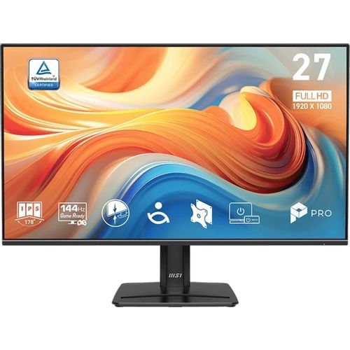 27" Монитор MSI Pro MP271 E14A, 1920x1080, IPS, 144Гц, 1хHDMI, 1хDP, черный [9s6-3pe9cm-010]