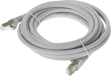 Патч-корд LanMaster FTP,  вилка RJ-45,  вилка RJ-45,  кат.6,  ПВХ,  5м,  серый [twt-45-45-5.0/s6-gy]