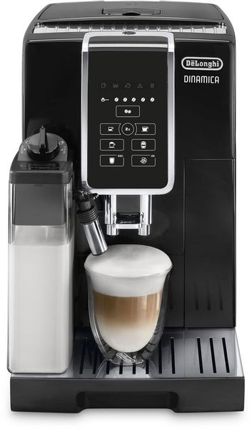 Кофемашина автоматическая DeLonghi Dinamica ECAM 350.50.B,  15Бар,  с автоматическим капучинатором,  черный
