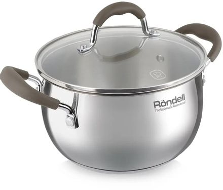 Кастрюля 3.3л Rondell Konzept RDS-1229,  нержавеющая сталь, с крышкой