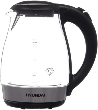 Чайник электрический Hyundai HYK-G2030, 1.7л, стекло/пластик