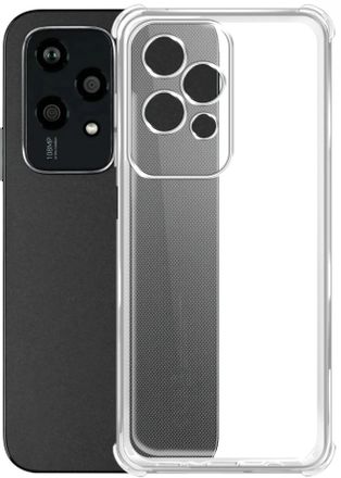 Чехол (клип-кейс) BORASCO Bumper Case, для Honor 200 Lite, противоударный, прозрачный [73436]