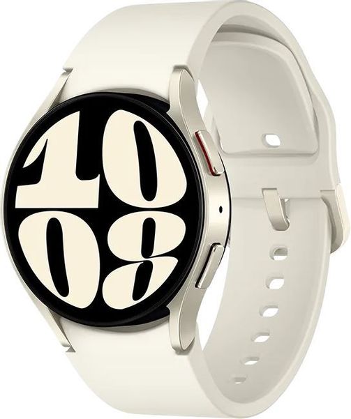 Смарт-часы Samsung Galaxy Watch 6 40мм,  1.3",  золото белое / белый [sm-r930nzeacis]