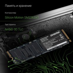 256ГБ SSD накопитель Digma Mega S3 DGSM3256GS33T M.2 2280