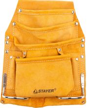 Изображение товара Сумка для инструментов Stayer 38505 желтая кожа 8 карманов Индия