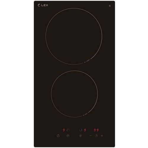 Электрическая варочная поверхность LEX EVH 3020 BL, конфорок: 2 шт., стеклокерамика, независимая, черный