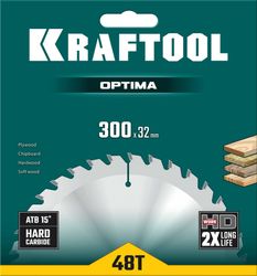 Пильный диск Kraftool 36951-300-32, 300мм, по дереву