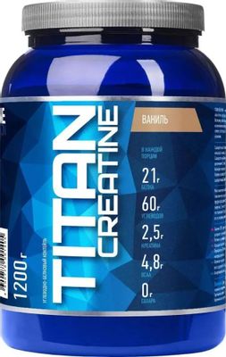 Обзор товара гейнер RLINE Titan creatine, 1, порошок , 1,2кг, ваниль ...