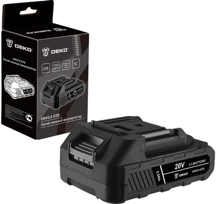 Батарея аккумуляторная DEKO UNV2.0 STD, 20В, 2Ач, Li-Ion [063-4492]