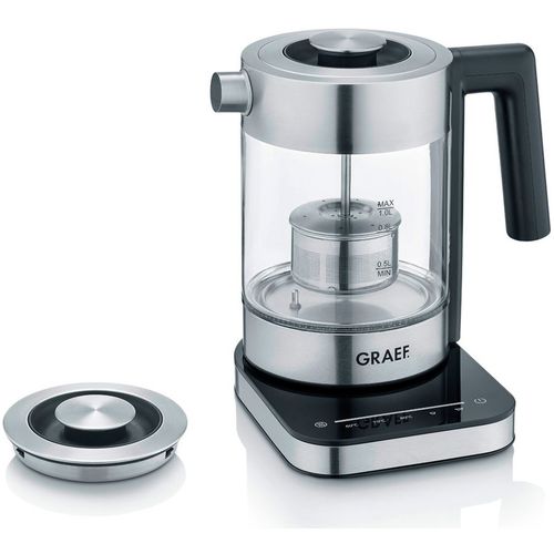 Чайник электрический GRAEF WK350EU, 1л, стекло/металл/пластик