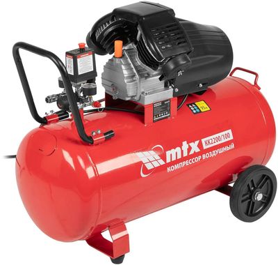 Компрессор поршневой MTX КК-2200/100 масляный [58033] – купить в ...