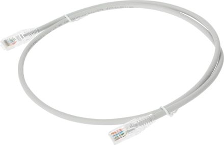 Патч-корд WRLINE вилка RJ-45,  вилка RJ-45,  кат.5E,  LSZH,  1м,  серый [wr-pc-rj45-utp-5e-1-gy]