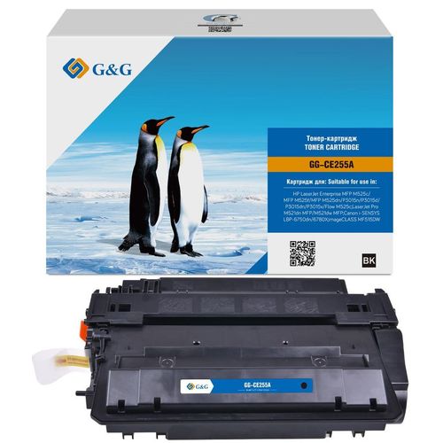 Картридж G&G GG-CE255A, черный / GG-CE255A