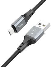 Изображение товара Кабель Hoco X86 Micro Spear,  micro USB (m) -  USB (m),  1м,  2.4A,  черный