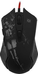 Мышь проводная Defender Sin`Sister GM-933, USB, черный