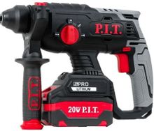 Изображение товара Перфоратор P.I.T. PBH20H-22B/1 Li-Ion 20 В 4 Ач аккумуляторный для сверления