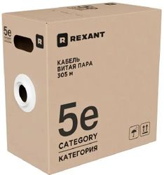 Кабель информационный REXANT кат.5E, 305м, серый