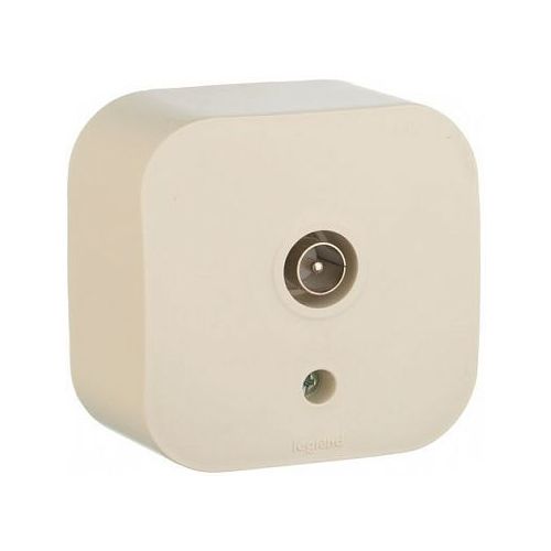 Розетка телевизионная Legrand Quteo открытая, слоновая кость [782245]