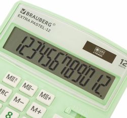 Калькулятор BRAUBERG Extra,  Pastel-12-Lg, мятный