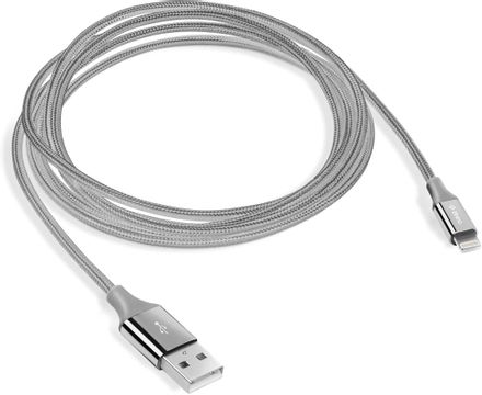 Кабель TTEC 2DK16UG, Lightning (m) - USB (m), 1.2м, серый космос