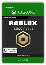 Изображение товара Код на пополнение Roblox 4 500 Robux для Xbox Россия