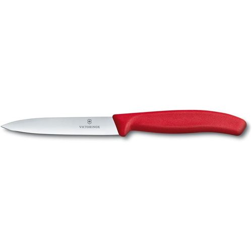 Нож MORAKNIV Companion Spark, разделочный, 104мм, стальной, черный/красный [13571] MORAKNIV