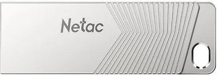 Флешка USB NETAC UM1 16ГБ, USB3.2, серебристый [nt03um1n-016g-32pn]