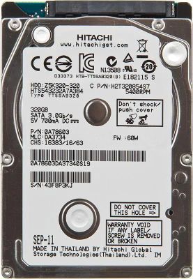 Жесткий диск Hitachi Travelstar Z5K320 HTS543232A7A384, 320ГБ, HDD