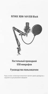 Микрофон Ritmix RDM-169, черный [80000749] – купить в Ситилинк | 1204293