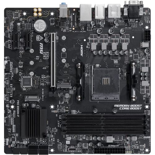 Материнская плата MSI PRO B550M-P, Socket AM4, AMD B550, mATX, Ret