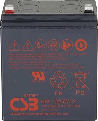 Аккумуляторная батарея для ИБП CSB HRL1225W F2 FR 12В, 25Ач – купить в ...