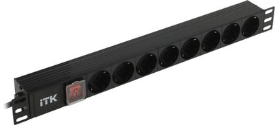 Блок распределения питания ITK (PH12-8D1-P) гор.размещ. 8xSchuko ...