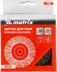 Щетка дисковая MATRIX 74648,  100мм, по металлу