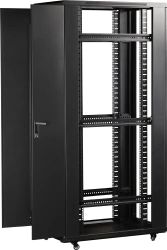 Шкаф серверный LanMaster TWT-CBB-47U-6X6-G1 напольный, стеклянная передняя дверь, 47U, 600x2277x600 мм
