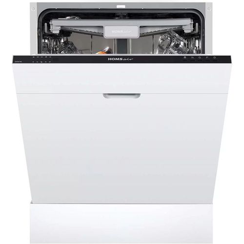 Встраиваемая посудомоечная машина HOMSAIR DW67M, полноразмерная, ширина 59.8см, полновстраиваемая, загрузка 14 комплектов