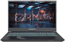 Ноутбук игровой Gigabyte G5 15.6", IPS, Intel Core i7 13620H, 10-ядерный, 16ГБ DDR5, 512ГБ SSD,  NVIDIA GeForce  RTX 4060 для ноутбуков - 8 ГБ, черный