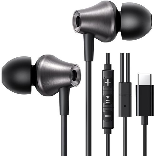 Наушники UGREEN EP105, USB Type-C, внутриканальные, черный [35754]