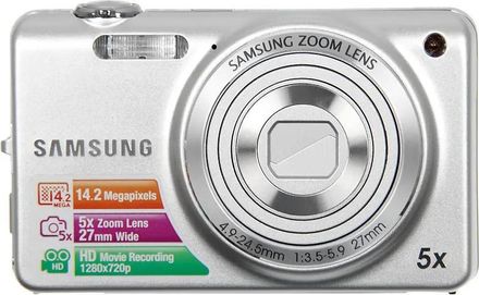 Цифровой компактный фотоаппарат Samsung ST65, серебристый