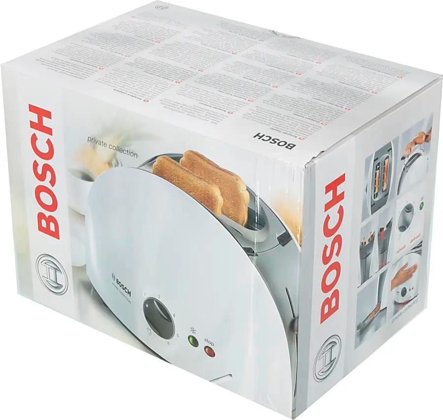 Характеристики Тостер Bosch TAT6101, белый/серый (562284) смотреть