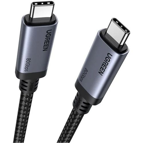 Кабель UGREEN USB Type-C (m) - USB Type-C (m), 1м, серый [65383]