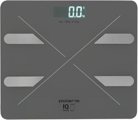 Напольные весы Polaris PWS 1898 IQ Home, до 180кг, цвет: графитовый [022693]