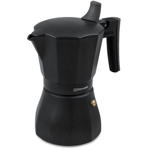Кофеварка гейзерн. Rondell Kafferro RDA-1275 0.45л алюминий темно-серый